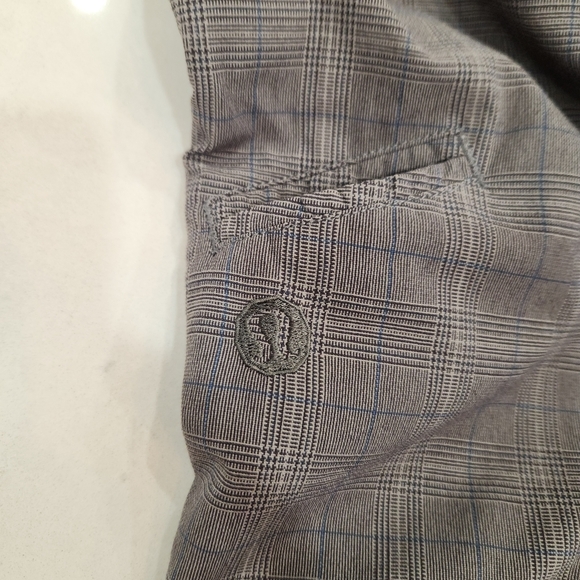 Lululemon Pants 32X33 Gray Plaid Limited Edition Wet Dry Warm Golf Commuter - Picture 6 of 12